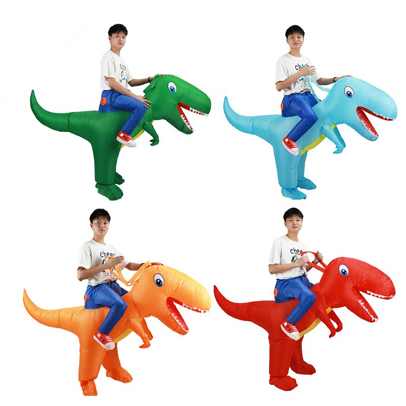 Cosplay Prop Business - Costume Gonfiabile Dinosauro Cavalcabile per Halloween,