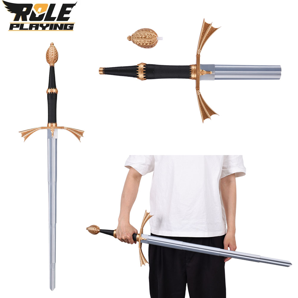 Cosplay Prop Dagger - Coltello Retrattile in Plastica Argento per