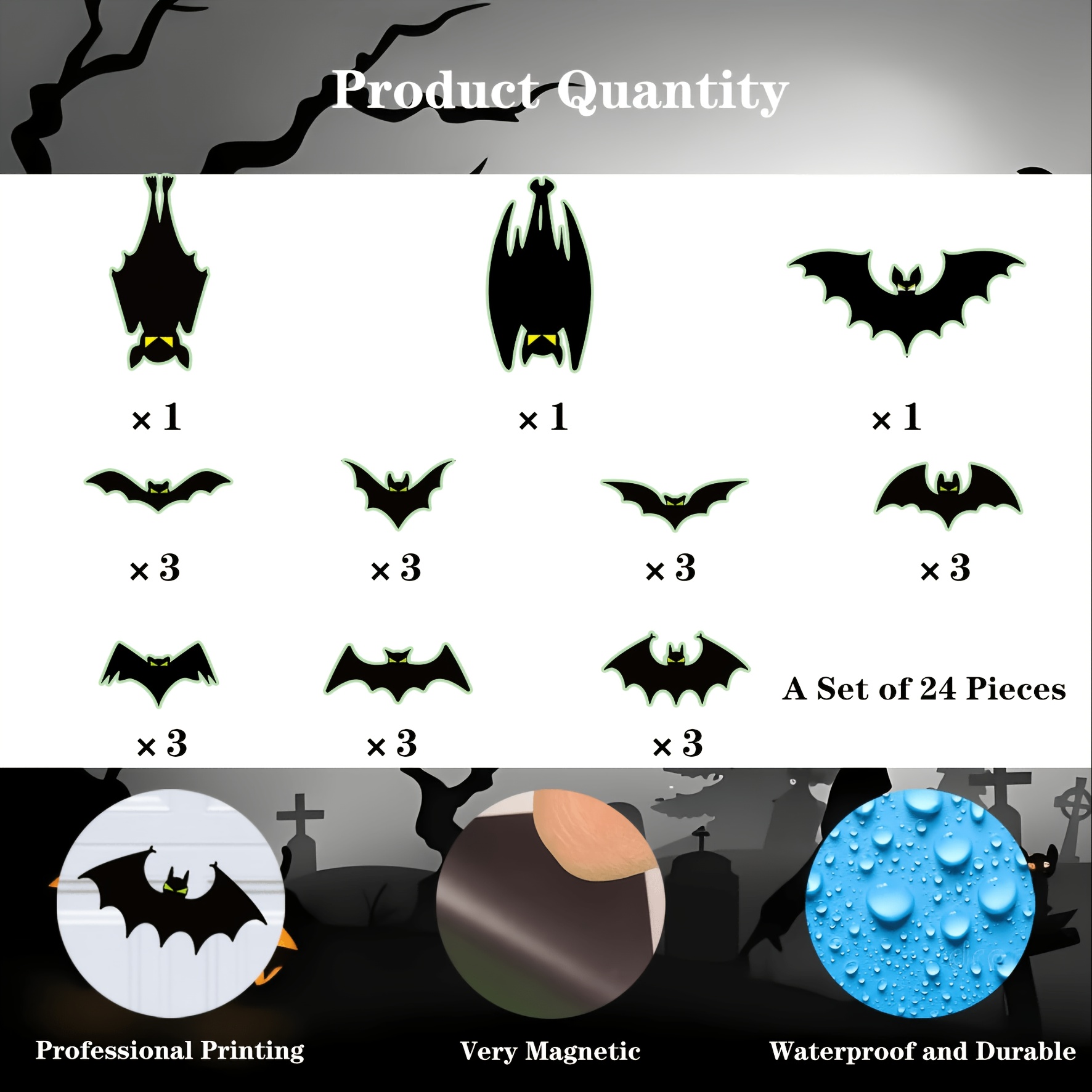 24 pipistrelli magnetici di Ha - Cosplay Bat Prop recensione e prezzo