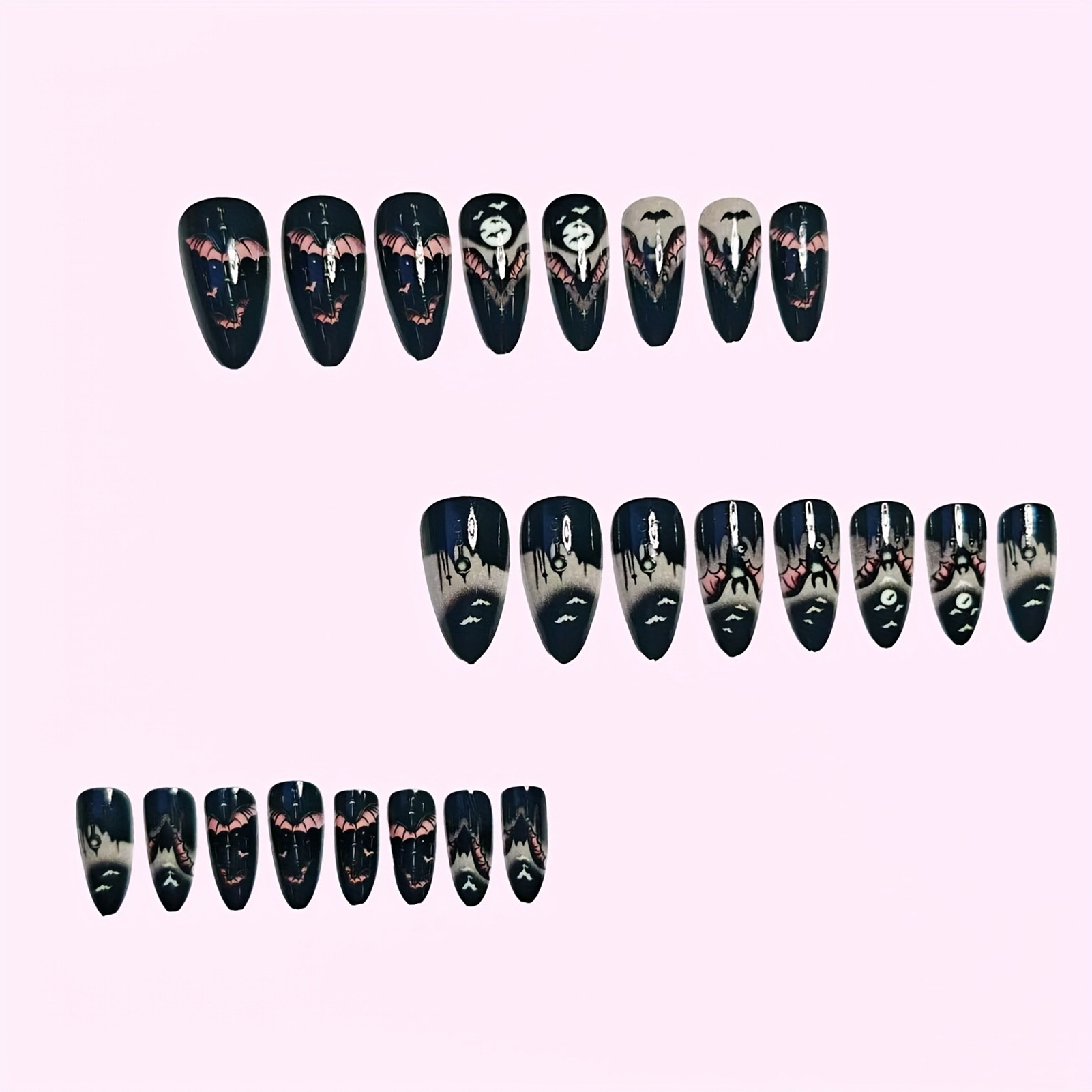 24 Pezzi Unghie Finte di Hallo - Cosplay Bat Prop recensione e prezzo
